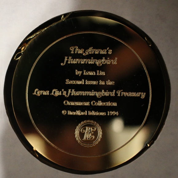 THE BRADFORD EDITIONS Lena Liu’s Hummingbird Treasury Ornament Collection #5283A - Picture 6 of 12